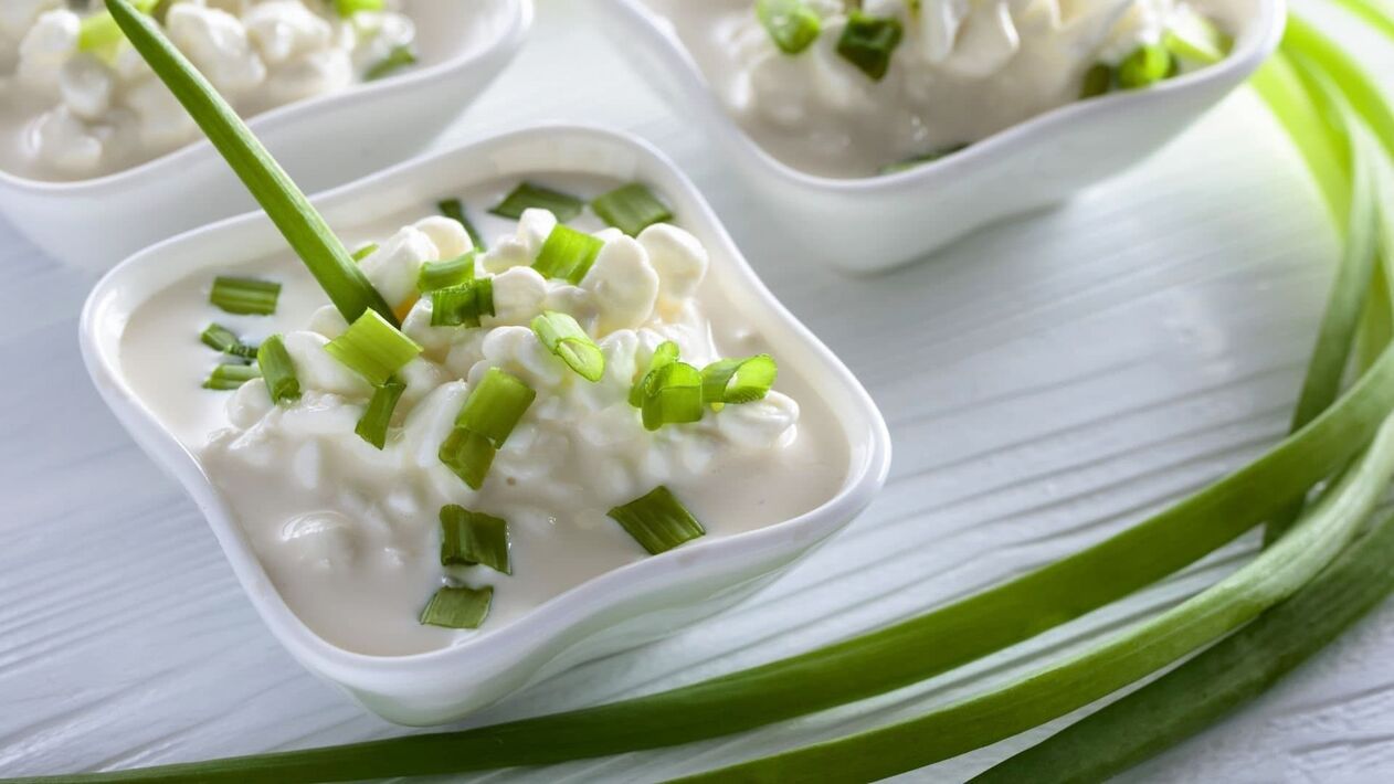 Green onion with cottage cheese to improve potency